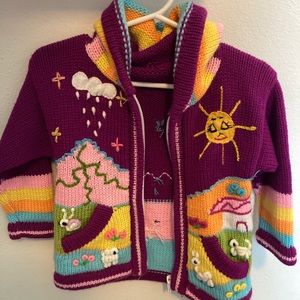 Handmade Peruvian kids sweater